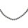 Muschelkernperlen Collier silber grau, 10mm, 925 Silber