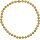 Muschelkernperlen Collier Gold gelb, 10mm, 925 Silber vergoldet