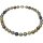 Muschelkernperlen Collier, zarte Multicolor Töne, 925 Silber