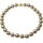Muschelkernperlen Collier champagnerfarben, 16mm, 925 Silber vergoldet