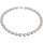 Funk-Collier Tamouree Muschelkernperle EIS-rosé, ca. 11 mm, Silber-Hämatit, Magnetschloss
