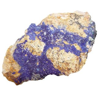 Azurit auf Matrix (Muttergestein) Mineral Roh Stück Größe S: 30-40 mm