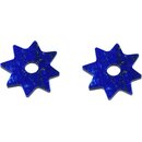 Lapis Lazuli 8-zackiger Stern, 2 Einhänger z. B. für...