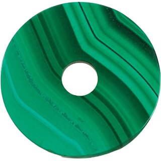 Malachit Scheibe, Anhänger, Ø ca. 23 mm