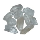 10 Stck Bergkristall Natur Spitze ideal als Wassersteine...