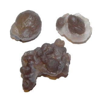 Chalcedon 3 Stck kugelige Chalcedon Quarze aus Marokko je Stck ca. 20-40 mm