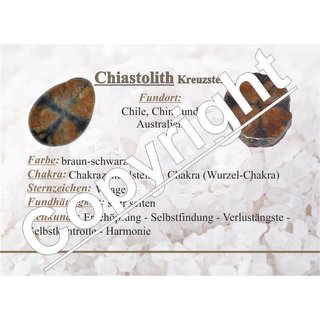Chiastolith auch Kreuzstein genannt in Matrix (Muttergestein) Sammler Rarität ca. 70-80mm