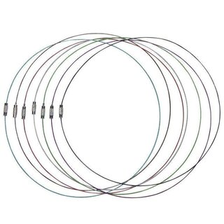 Edelstahlreifen grn 45 cm mit Schraubverschluss