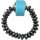 Energie-Power-Ring, Flexible Größe ca. 54-63, Howlith-Türkis, 925oo Silber