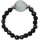 Energie-Power-Ring, Flexible Größe ca. 54-63, Achat, Aquamarin Kugel, 925 Silber