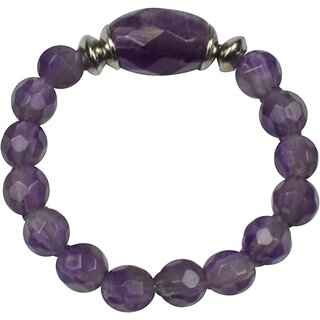 Energie-Power-Ring, Flexible Gre ca. 54-63, Amethyst, 925oo Silber