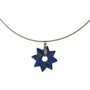 ummantelte Edelstahlspirale mit Azurit-Malachit Stern,...