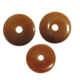 Aventurin rot - auch Sonnenstein genannt Donut Anhänger 28 -30 mm