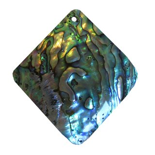 Paua Shell Muschel Anhnger ca. 50 mm super blau grner lila Schimmer / Farbspiel