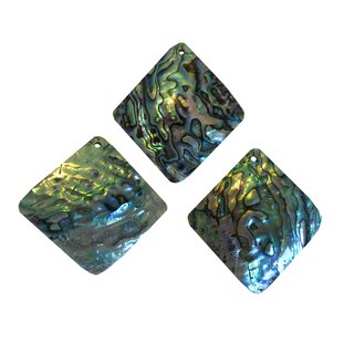 Paua Shell Muschel Anhnger ca. 50 mm super blau grner lila Schimmer / Farbspiel