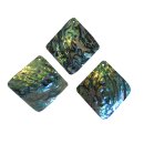Paua Shell Muschel Anhänger ca. 50 mm super blau grüner lila Schimmer / Farbspiel