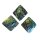 Paua Shell Muschel Anhänger ca. 50 mm super blau grüner lila Schimmer / Farbspiel