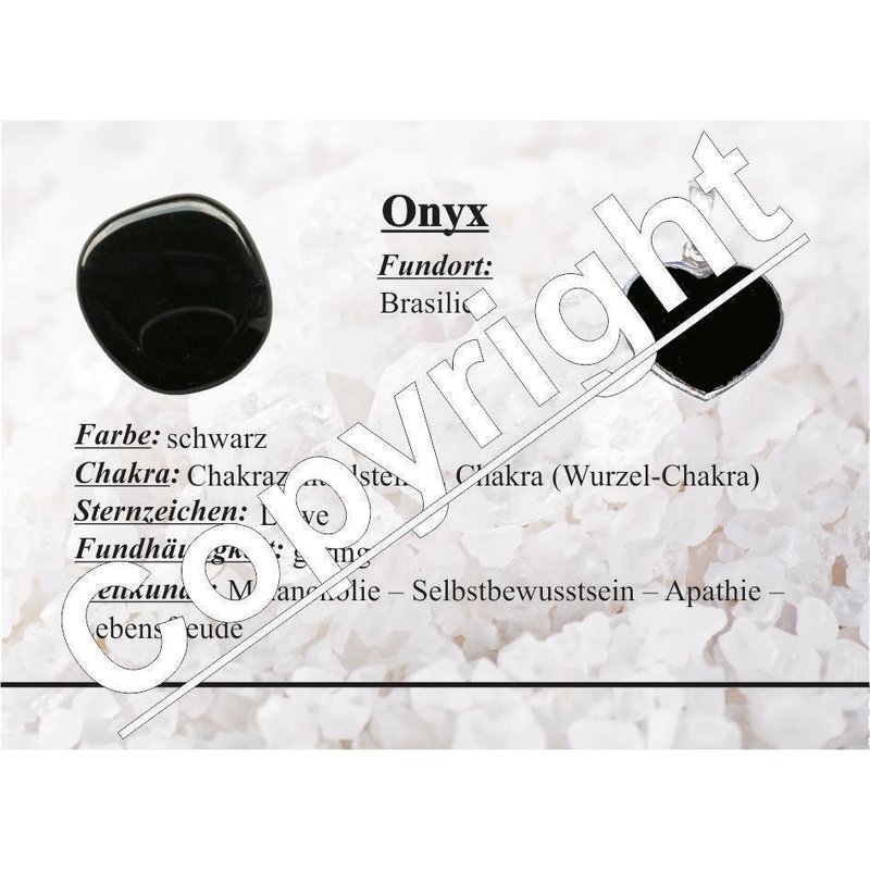 Onyx Donut als Geschenkset mit Lederband 30 mm Edelstein Anhänger schwarz rund 