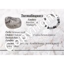 Turmalinquarz 4 - 5 mm facettiertes Kugel Armband mit 13...