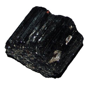 Turmalin schwarz / Schörl Rohstück Rohkristall teilweise mit Einschlüssen 350 - 500 g