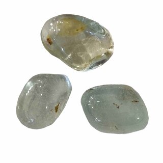 Topas blau Trommelstein Handschmeichler A* Qualitt, teilweise mit kleinen Einschlssen ca. 15 - 20 mm