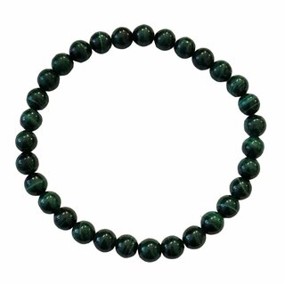 Malachit Armband 6 mm Kugel, schn grn gemaserter Malachit ca. 19 - 20 cm auf Stretchband