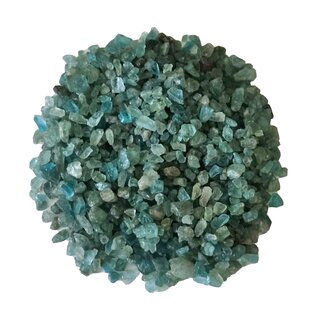 Apatit mini Rohsteine, Rohstücke, Dekochips ca. 3 - 9 mm schöne blaue Farbe