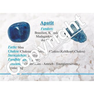 Apatit mini Rohsteine, Rohstücke, Dekochips ca. 3 - 9 mm schöne blaue Farbe
