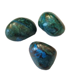 Chrysokoll XL Trommelstein Handschmeichler ca. 40 - 55 mm