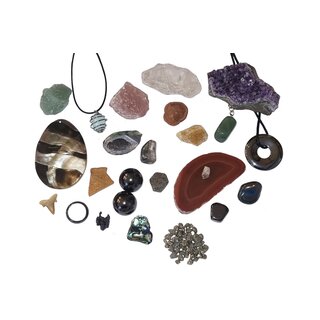 24 Edelsteine und Mineralien zum Befllen Adventskalender EDITION NEU RohstckeTrommelsteine und Anhnger