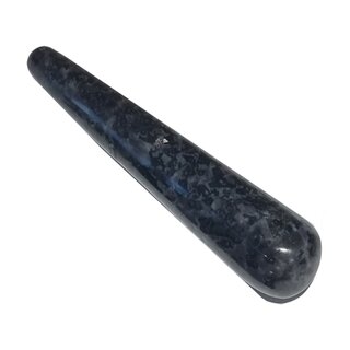 Gabbro Massage Stab/Griffel konische Form ca. 130 mm interessante Maserung