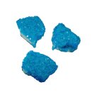 Kupfersulfat gezüchteter blauer Glitzer Kristall auf...