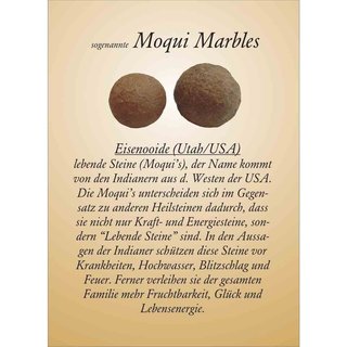 Moqui Marbles 26 - 28 mm lebende Steine aus den USA