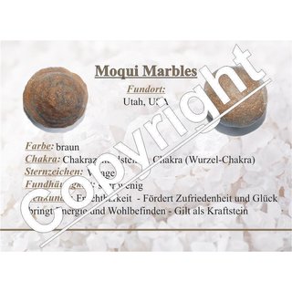 Moqui Marbles 26 - 28 mm lebende Steine aus den USA