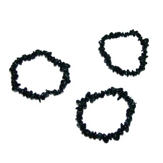 Grnfluss Splitter Armband ca. 19 - 20 cm auf Stretchband