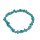 Apatit blaugrün Splitter Armband ca. 19 - 20 cm auf Stretchband