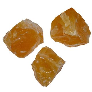 Calcit orange Rohstein Mexiko schöne orange Farbe 90- 130 g