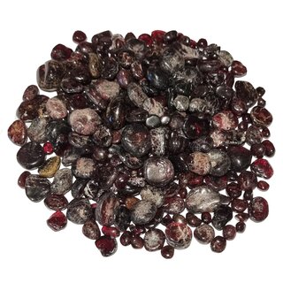 Granat Almandin 250 g medium Trommelsteine Edelsteine ca. 2 - 12 mm