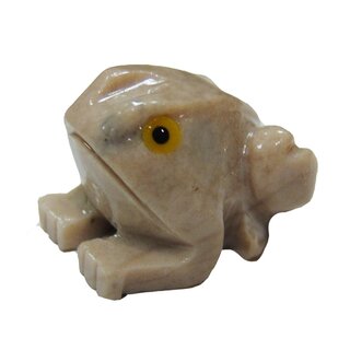 Speckstein Frosch  geschliffen Figur ca. 20 x 30 mm