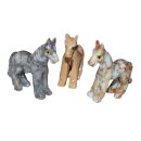 Speckstein Pferd geschliffen Figur ca. 30 x 40  mm