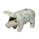 Speckstein Schwein geschliffen Figur ca. 20  x 40  mm