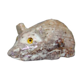 Speckstein Maus  geschliffen Figur ca. 20 x 40 mm