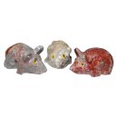 Speckstein Maus  geschliffen Figur ca. 20 x 40 mm