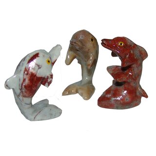Speckstein Delfin geschliffen Figur ca. 20 x 40 mm