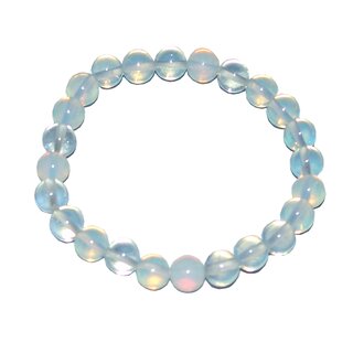Opalith Kinder Armband 6 mm Kugel auf Strechband ca. 13 - 15 cm