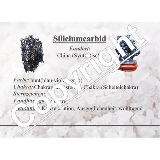 Siliziumkarbid Silizium Silicium Carbid Sammlerstück schillerndes Farbspiel ca. 40 - 50 mm