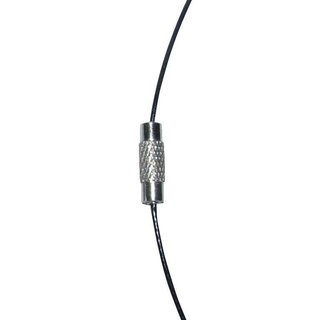 Edelstahlreifen schwarz 50 cm mit Schraubverschluss