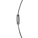 Edelstahlreifen schwarz 50 cm mit Schraubverschluss