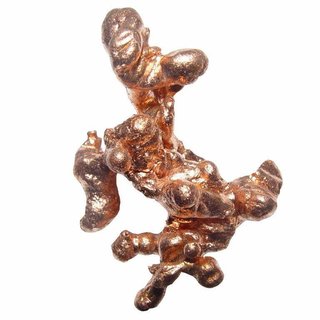 Kupfer gediegen kleine Skulptur Gre S- ca.12-20 g ca. 30 - 35 mm