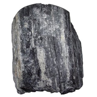 Turmalin schwarz Schörl XXL Rohstein auf einer Seite anpoliert ca. 900 - 1000 g ca. 65 - 85 mm